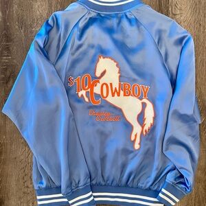 Satin Bomber Jacket from Charley Crockett’s $10 Cowboy Tour